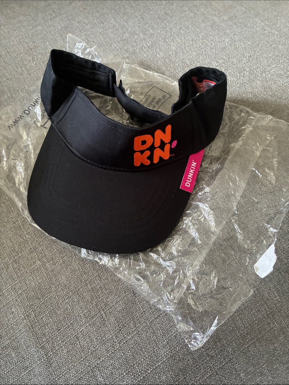 Black Visor with DNKN Logo